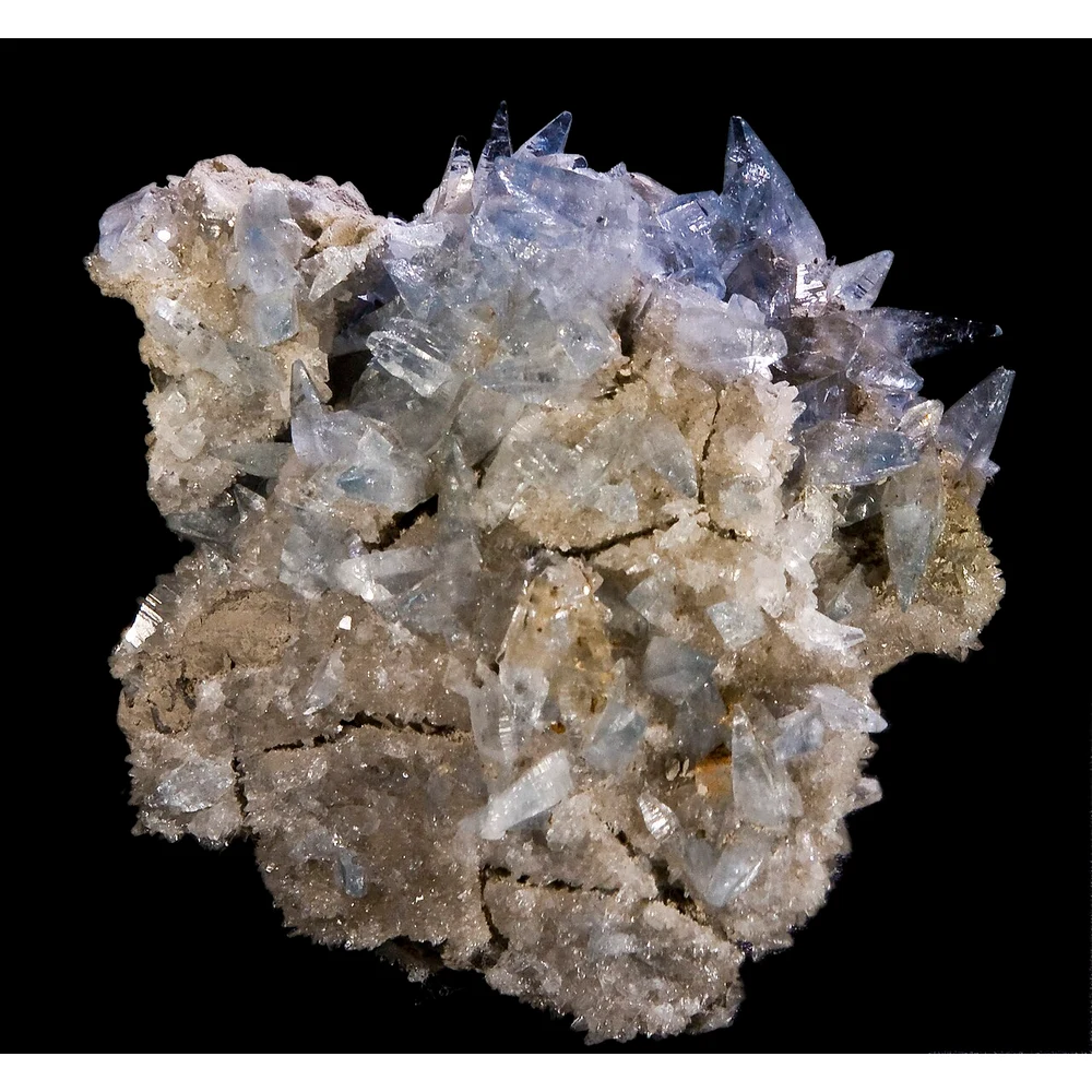晶洞擺設：celestite礦石參考圖片